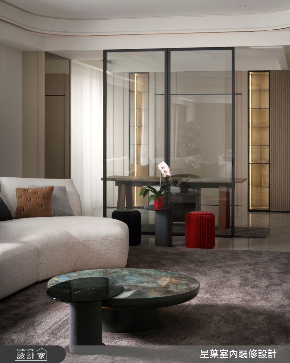 108坪預售屋＿奢華風客廳書房案例圖片＿星葉室內裝修設計＿星葉_62_桃園108坪奢華風之25