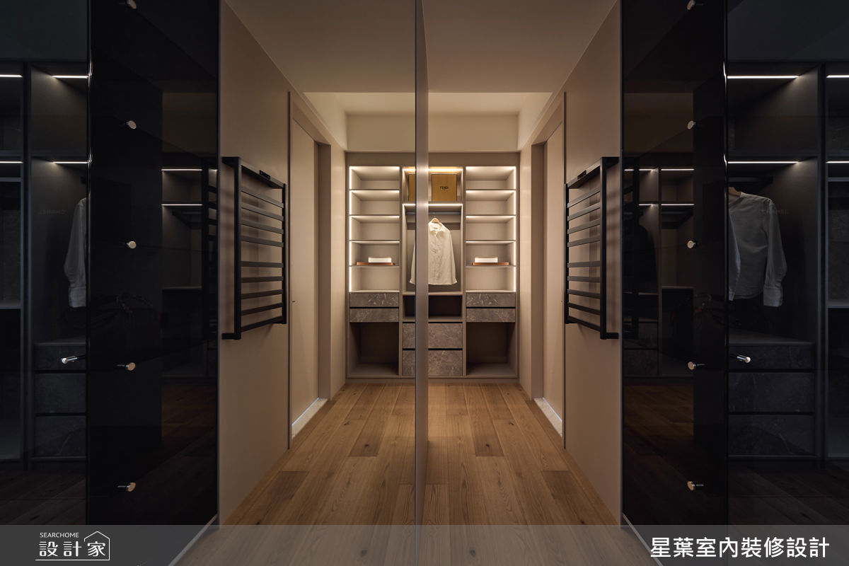 60坪中古屋(5~15年)＿輕奢風更衣間案例圖片＿星葉室內裝修設計＿星葉_63_新竹60坪輕奢風之21