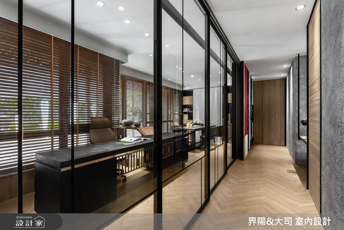 90坪新成屋(5年以下)＿現代風書房案例圖片＿界陽&大司 室內設計＿界陽_30之8