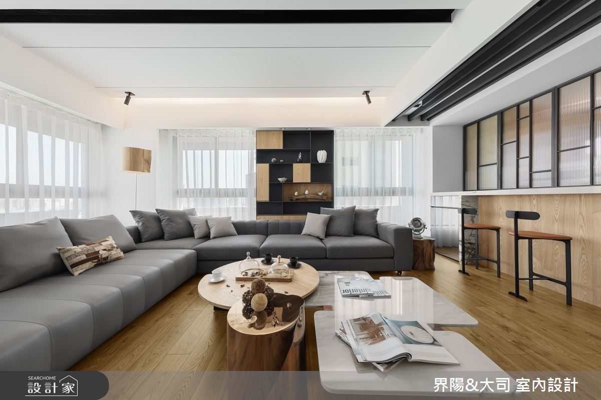39坪新成屋(5年以下)＿現代風客廳案例圖片＿界陽&大司 室內設計＿界陽_31之4