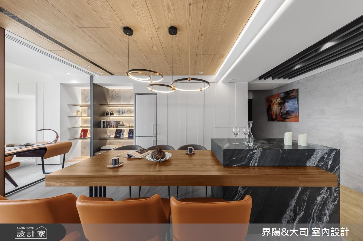 39坪新成屋(5年以下)＿現代風餐廳中島案例圖片＿界陽&大司 室內設計＿界陽_31之10