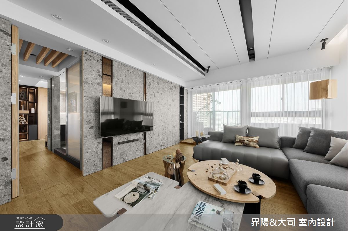39坪新成屋(5年以下)＿現代風客廳案例圖片＿界陽&大司 室內設計＿界陽_31之2