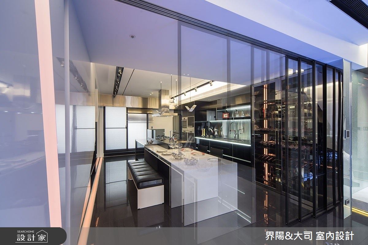 62坪新成屋(5年以下)＿現代風餐廳中島案例圖片＿界陽&大司 室內設計＿界陽_35之7