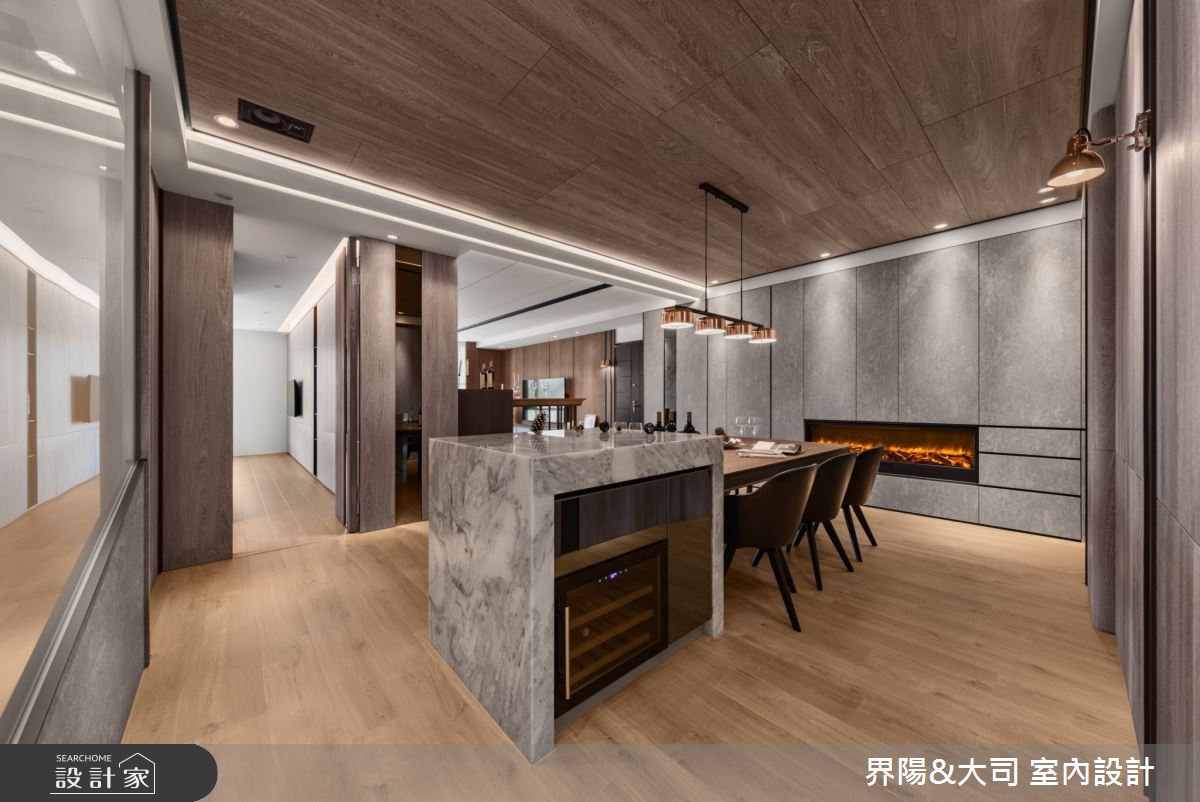 46坪中古屋(5~15年)＿現代風餐廳中島案例圖片＿界陽&大司 室內設計＿界陽_41之8