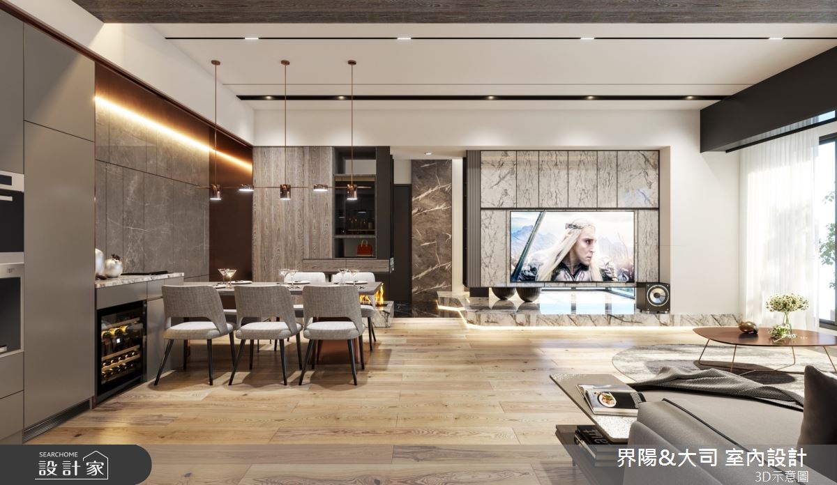 81坪新成屋(5年以下)＿現代風客廳餐廳案例圖片＿界陽&大司 室內設計＿界陽_46之3