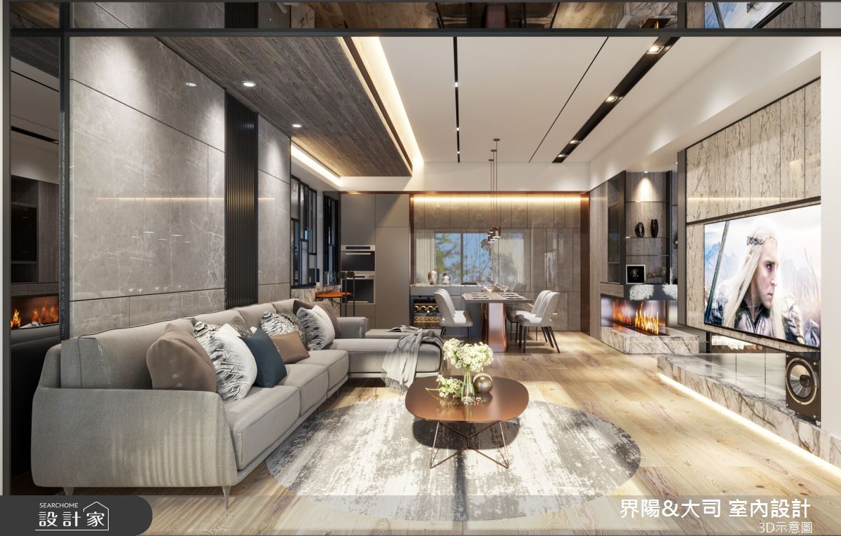 81坪新成屋(5年以下)＿現代風客廳餐廳案例圖片＿界陽&大司 室內設計＿界陽_46之2