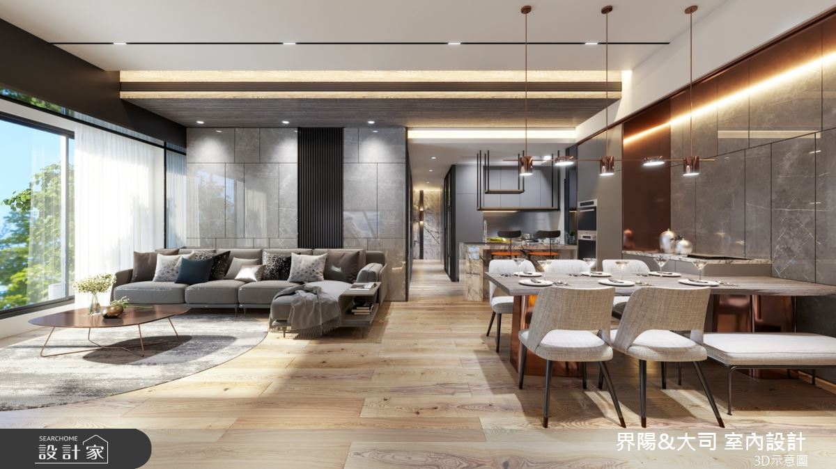 81坪新成屋(5年以下)＿現代風客廳餐廳案例圖片＿界陽&大司 室內設計＿界陽_46之1