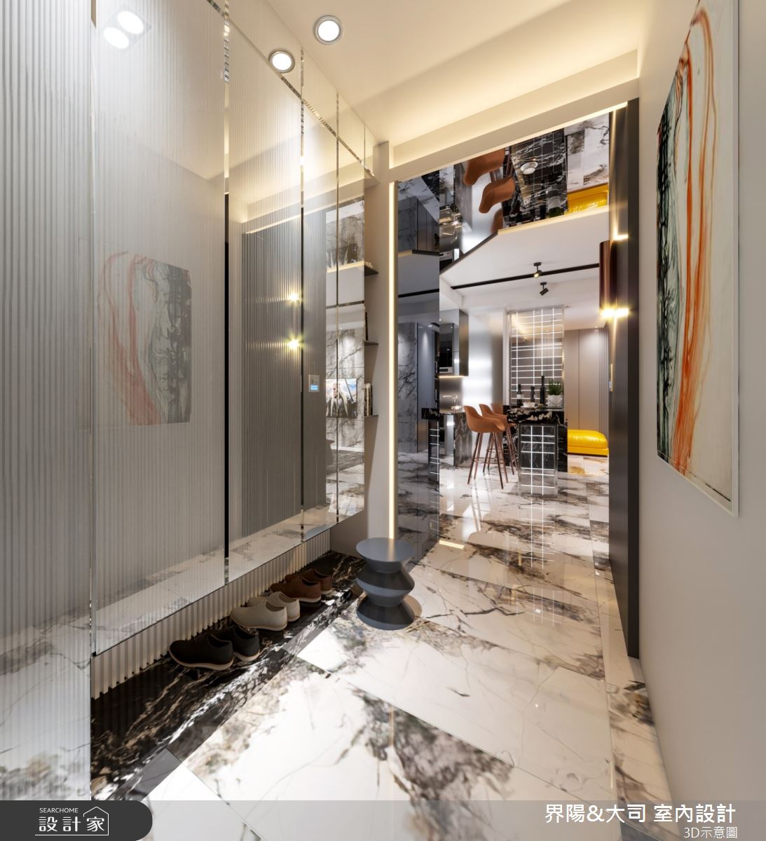25坪新成屋(5年以下)＿現代風玄關案例圖片＿界陽&大司 室內設計＿界陽_47之1