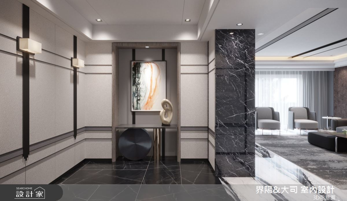 48坪新成屋(5年以下)＿現代風玄關案例圖片＿界陽&大司 室內設計＿界陽_48之1