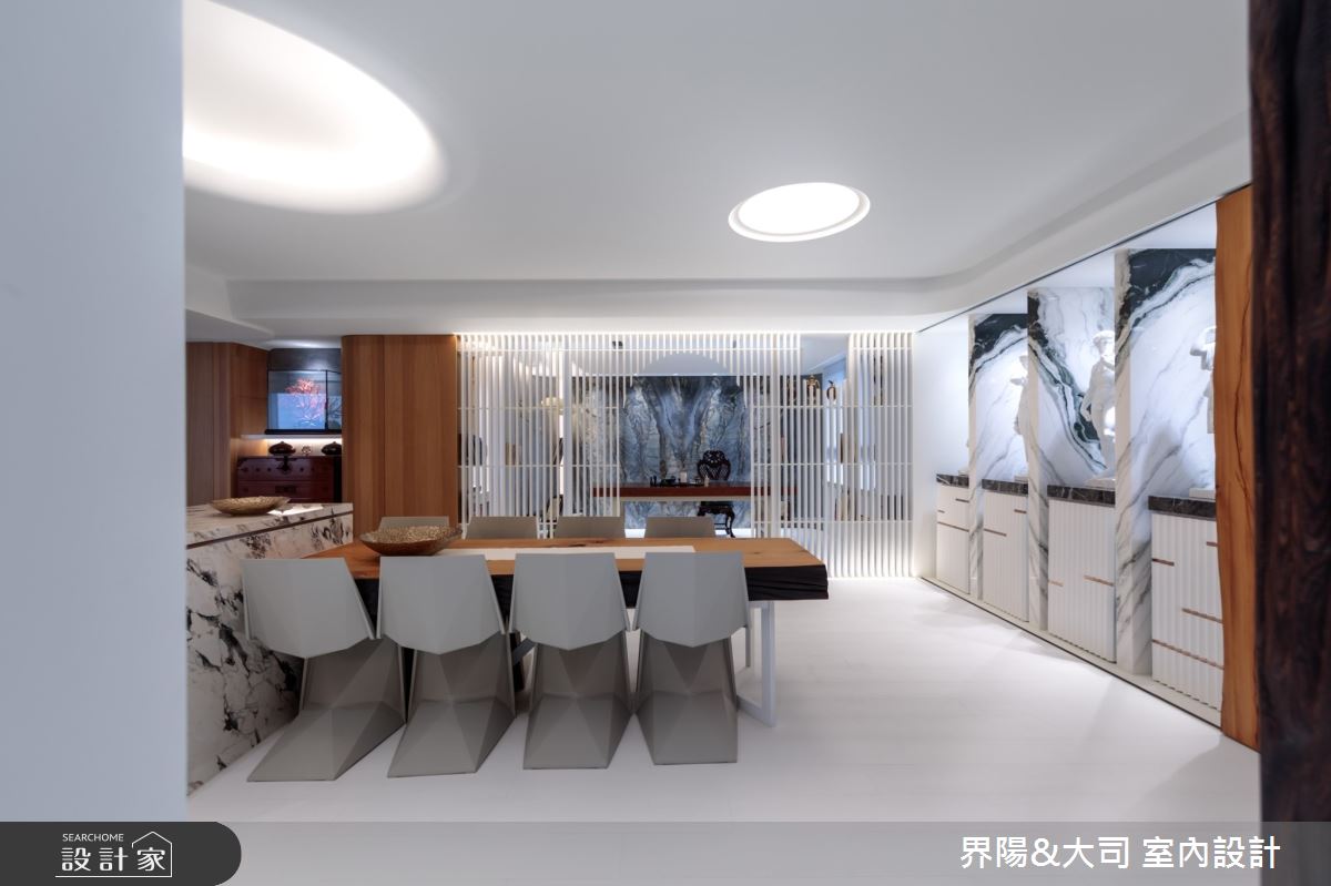43坪新成屋(5年以下)＿現代風餐廳書房中島案例圖片＿界陽&大司 室內設計＿界陽_52之10