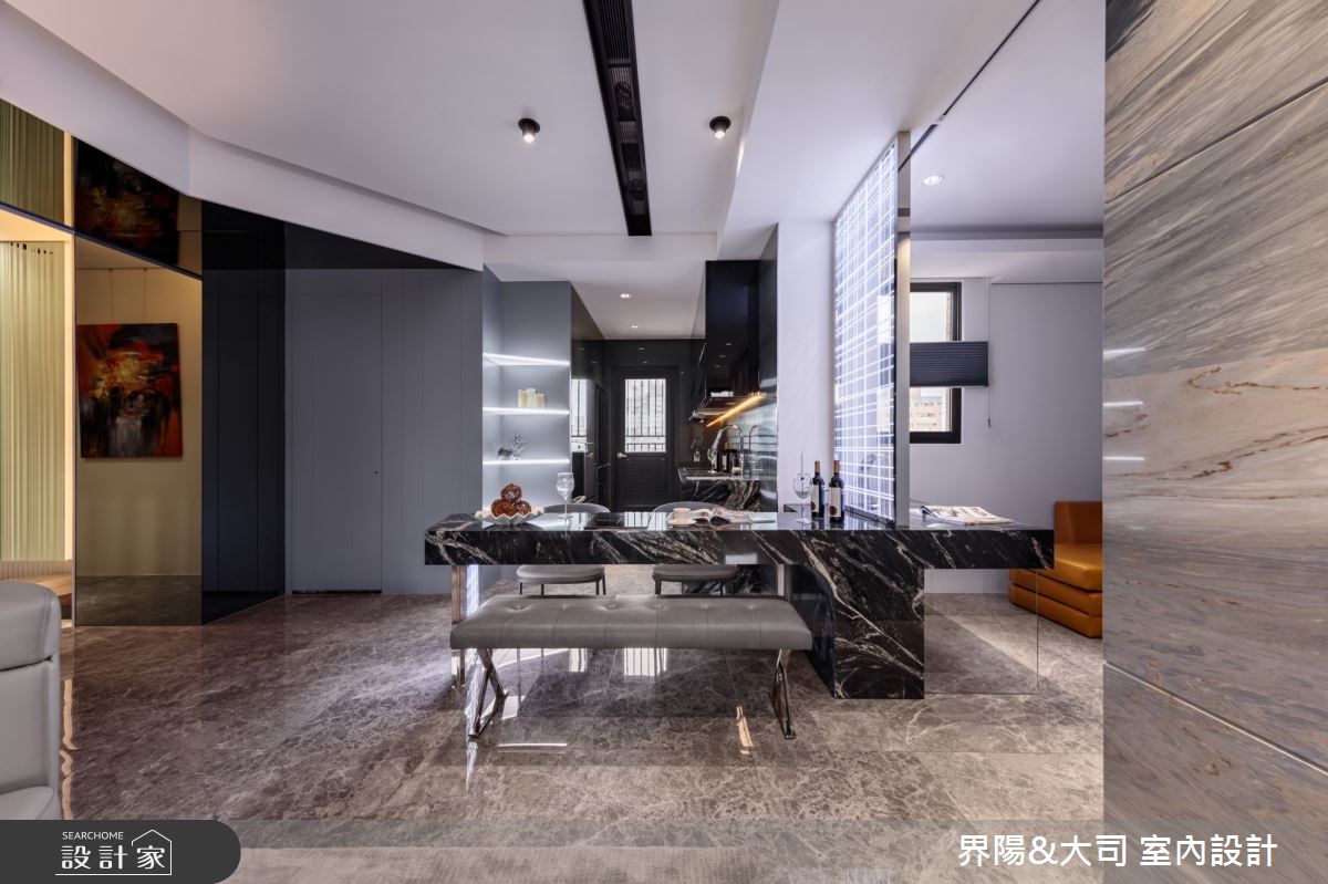 27坪新成屋(5年以下)＿現代風餐廳中島案例圖片＿界陽&大司 室內設計＿界陽_53之7