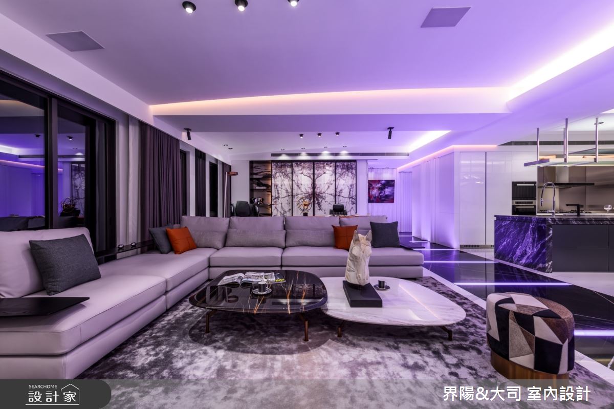 79坪中古屋(5~15年)＿現代風客廳書房走廊中島案例圖片＿界陽&大司 室內設計＿界陽_55之5