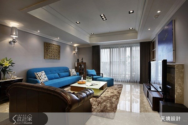 58坪新成屋(5年以下)＿英式古典客廳案例圖片＿天境空間設計＿天境_14之8