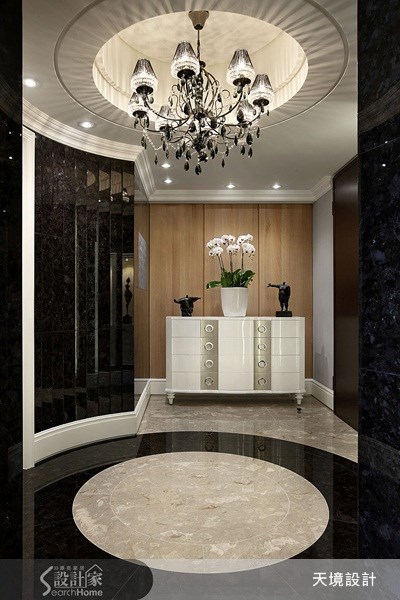 58坪新成屋(5年以下)＿英式古典玄關案例圖片＿天境空間設計＿天境_14之2