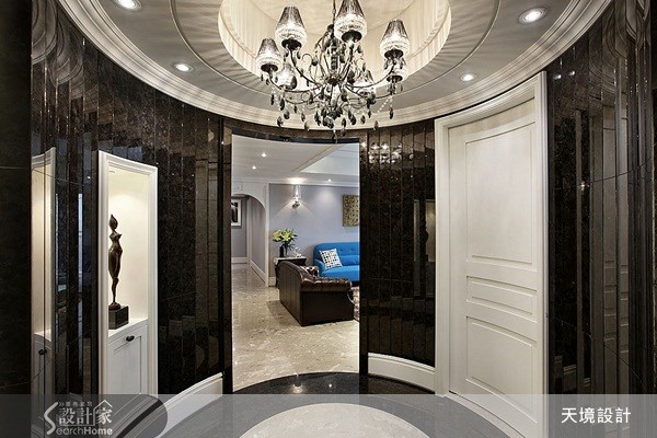 58坪新成屋(5年以下)＿英式古典玄關案例圖片＿天境空間設計＿天境_14之3