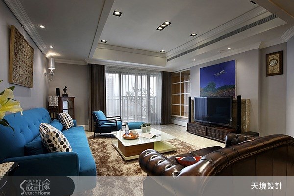 58坪新成屋(5年以下)＿英式古典客廳案例圖片＿天境空間設計＿天境_14之9