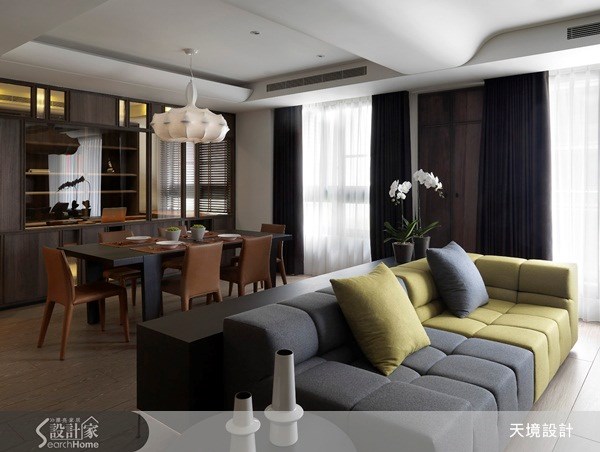 60坪新成屋(5年以下)＿新古典客廳案例圖片＿天境空間設計＿天境_16之5