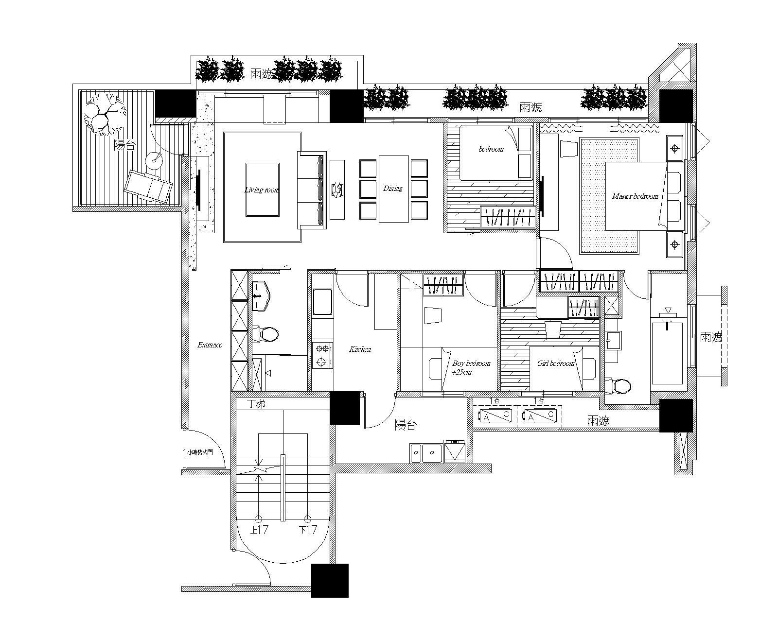 46坪新成屋(5年以下)＿休閒風案例圖片＿天境空間設計＿天境_17之46