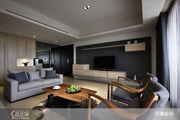 50坪新成屋(5年以下)＿簡約風客廳案例圖片＿天境空間設計＿天境_18之11