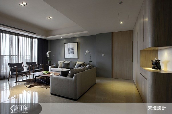 50坪新成屋(5年以下)＿簡約風客廳案例圖片＿天境空間設計＿天境_18之1
