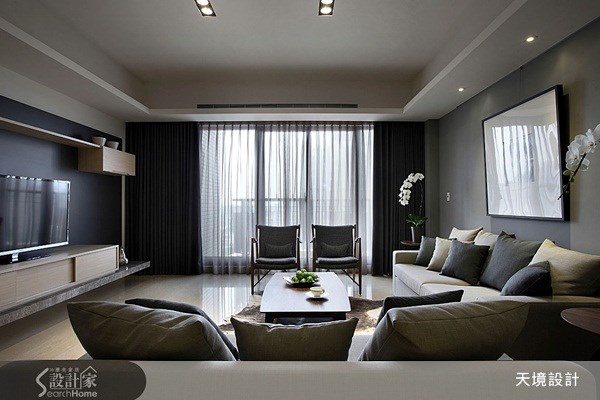50坪新成屋(5年以下)＿簡約風客廳案例圖片＿天境空間設計＿天境_18之7