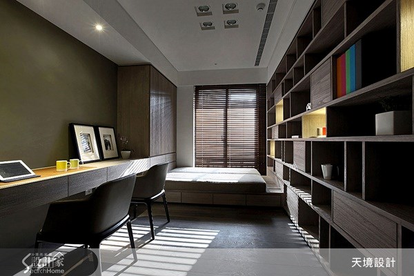 100坪新成屋(5年以下)＿現代風書房案例圖片＿天境空間設計＿天境_19之19