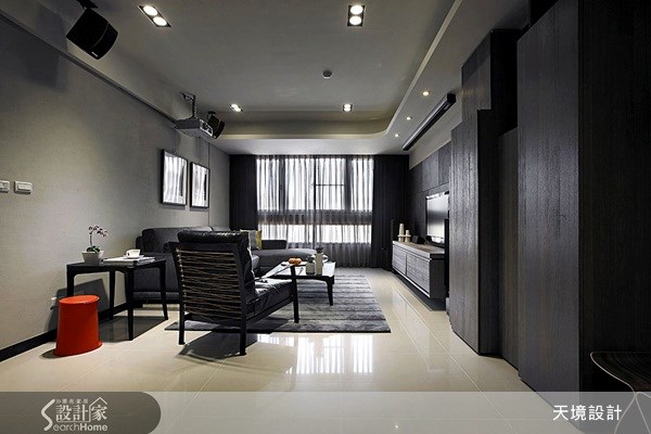 30坪預售屋＿混搭風客廳案例圖片＿天境空間設計＿天境_20之2