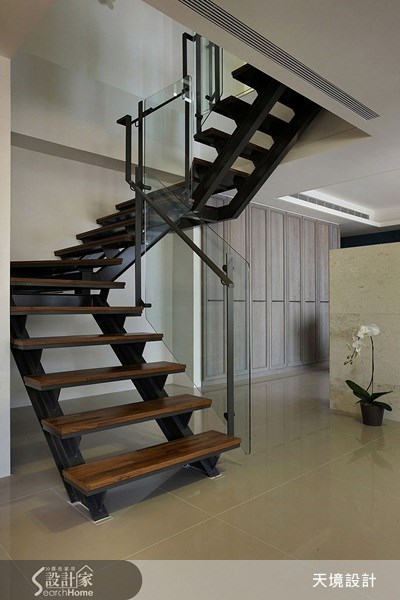 70坪預售屋＿現代風樓梯案例圖片＿天境空間設計＿天境_23之14
