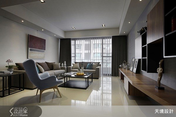 45坪新成屋(5年以下)＿現代風客廳案例圖片＿天境空間設計＿天境_24之3