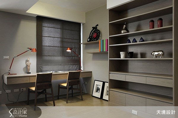 35坪新成屋(5年以下)＿現代風書房案例圖片＿天境空間設計＿天境_25之10