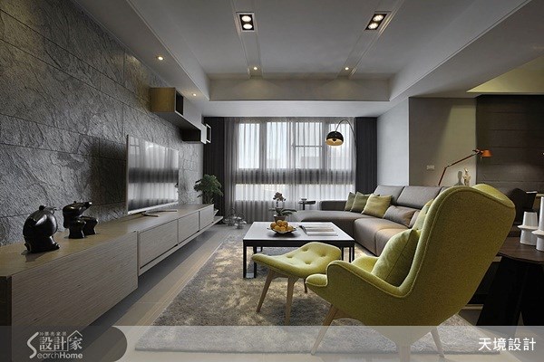 35坪新成屋(5年以下)＿現代風客廳案例圖片＿天境空間設計＿天境_25之2