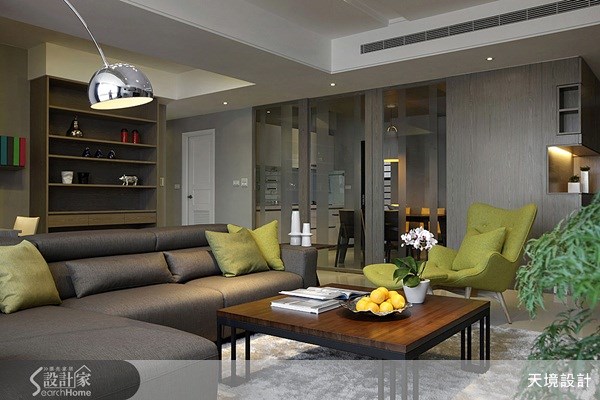 35坪新成屋(5年以下)＿現代風客廳案例圖片＿天境空間設計＿天境_25之6