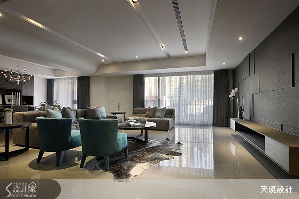 60坪新成屋(5年以下)＿奢華風客廳案例圖片＿天境空間設計＿天境_27之2
