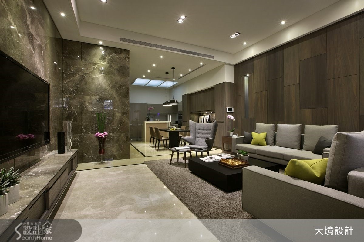 98坪新成屋(5年以下)＿奢華風客廳案例圖片＿天境空間設計＿天境_29之1