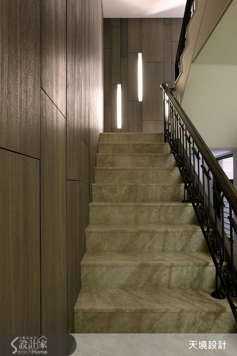 98坪新成屋(5年以下)＿奢華風樓梯案例圖片＿天境空間設計＿天境_29之16