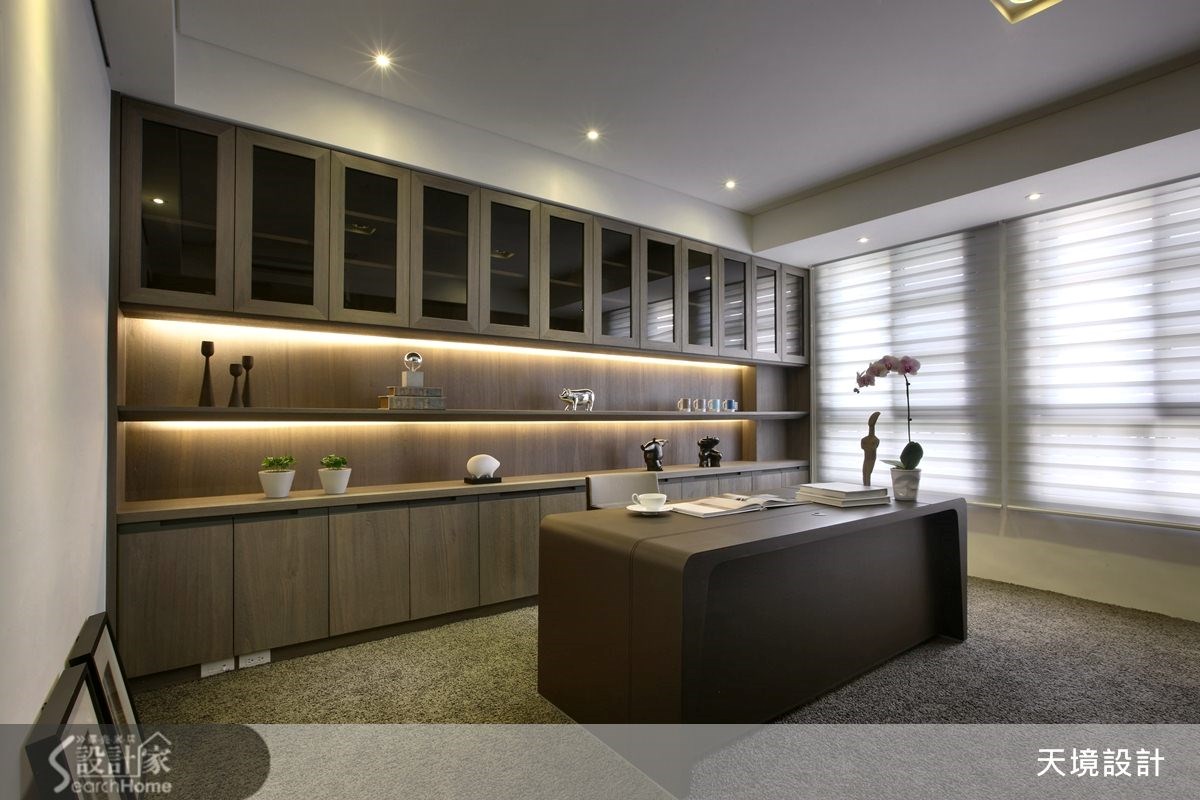 98坪新成屋(5年以下)＿奢華風書房案例圖片＿天境空間設計＿天境_29之18