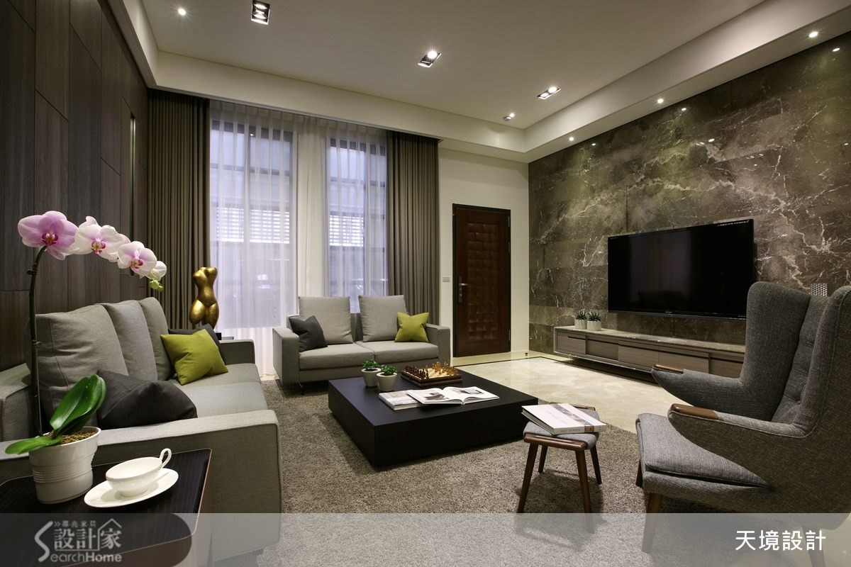 98坪新成屋(5年以下)＿奢華風客廳案例圖片＿天境空間設計＿天境_29之7