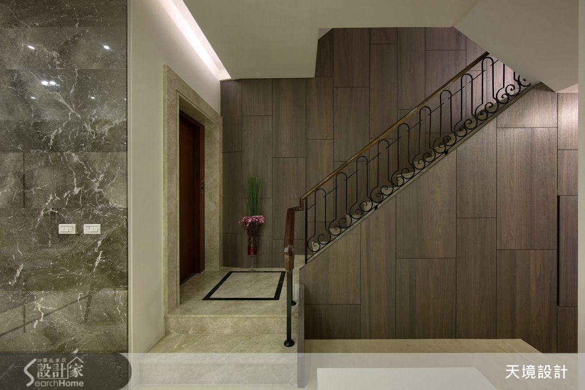 98坪新成屋(5年以下)＿奢華風樓梯案例圖片＿天境空間設計＿天境_29之15