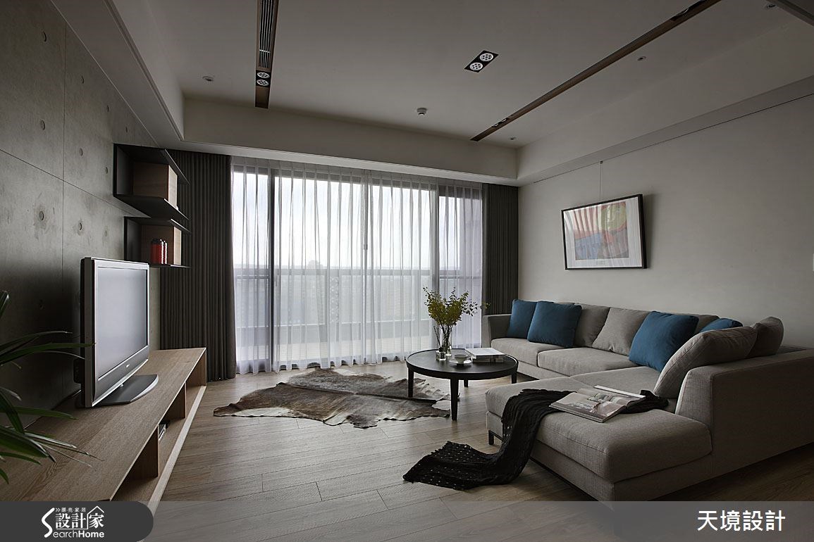 55坪新成屋(5年以下)＿簡約風客廳案例圖片＿天境空間設計＿天境_30之4