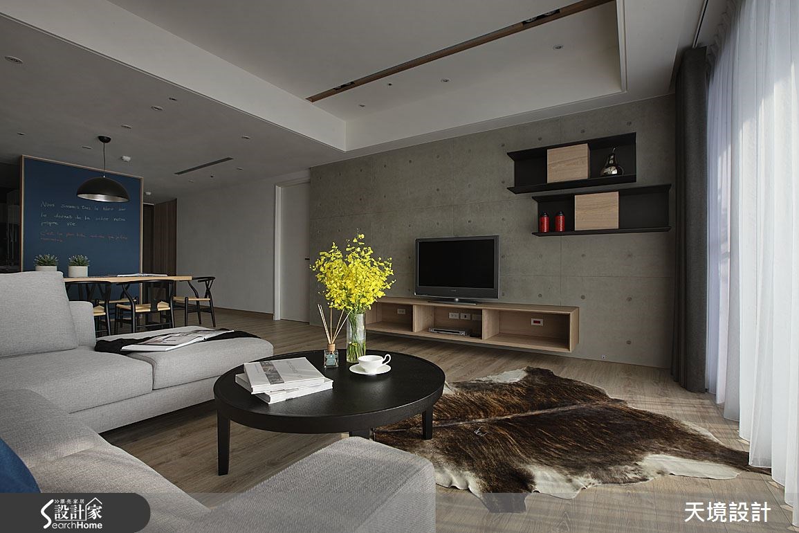 55坪新成屋(5年以下)＿簡約風客廳案例圖片＿天境空間設計＿天境_30之5