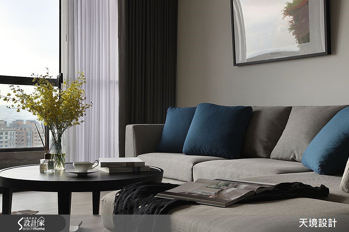 55坪新成屋(5年以下)＿簡約風客廳案例圖片＿天境空間設計＿天境_30之7
