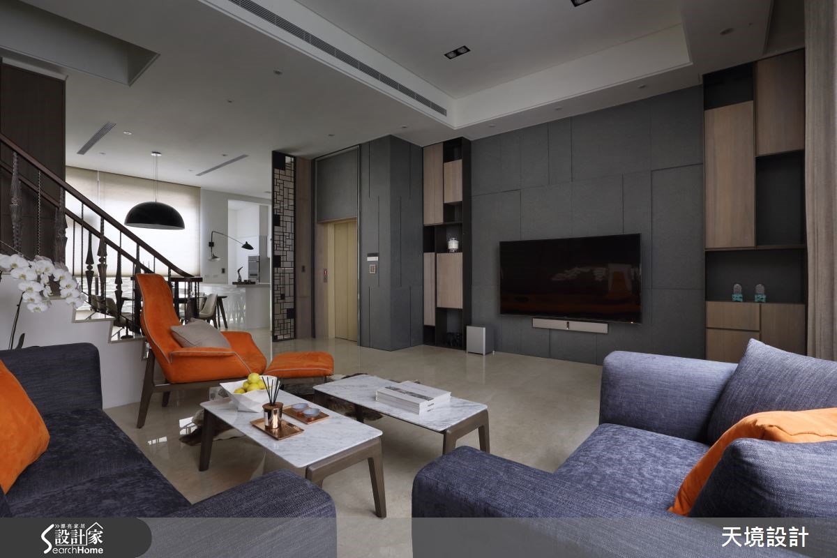 118坪新成屋(5年以下)＿混搭風客廳案例圖片＿天境空間設計＿天境_33之6