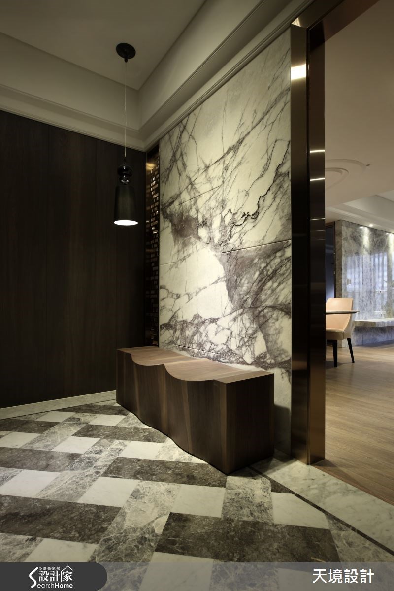 50坪新成屋(5年以下)＿奢華風玄關案例圖片＿天境空間設計＿天境_34之3