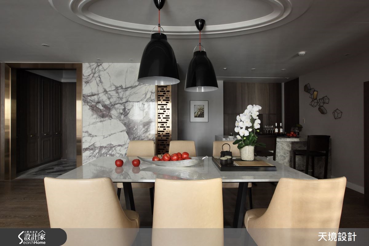 50坪新成屋(5年以下)＿奢華風餐廳案例圖片＿天境空間設計＿天境_34之13