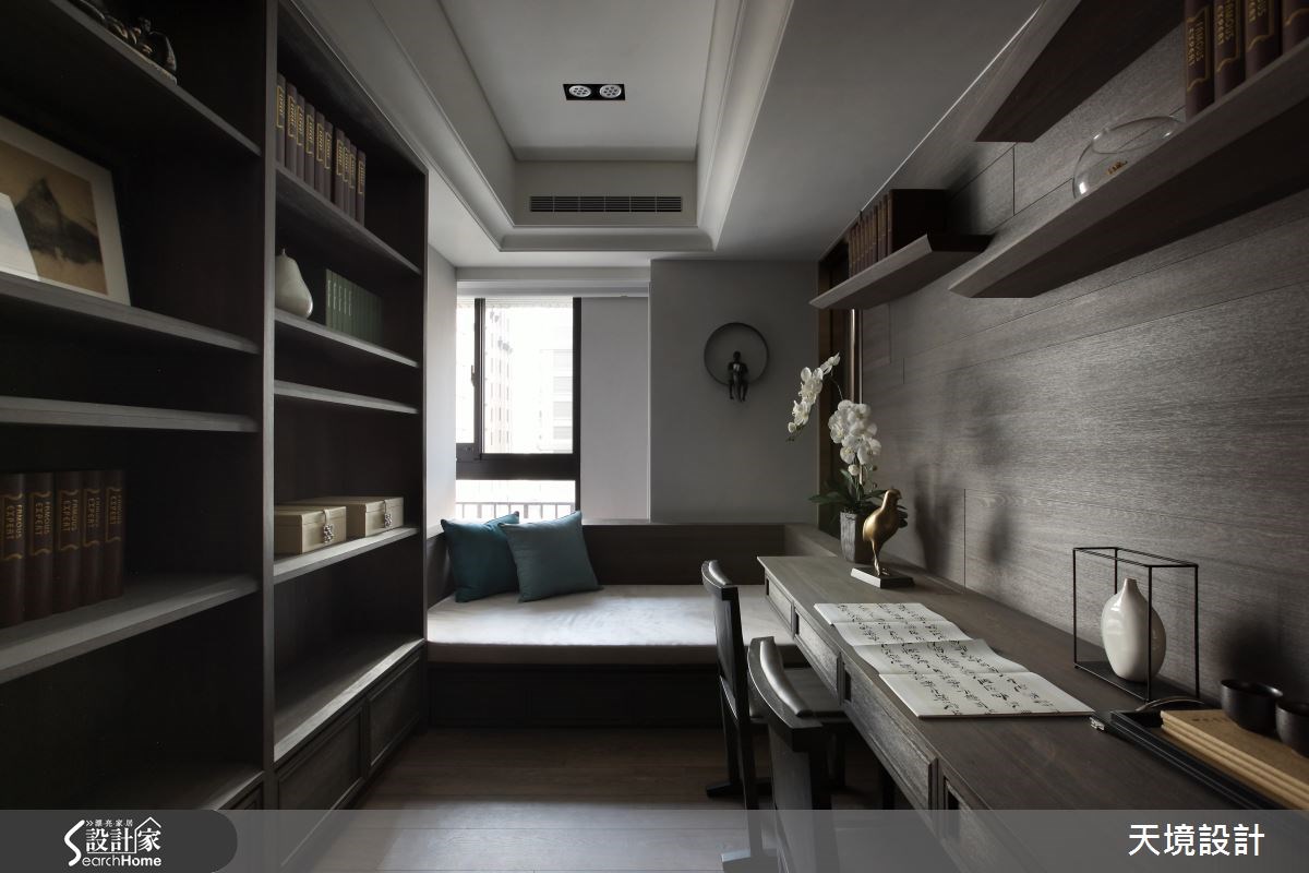50坪新成屋(5年以下)＿奢華風書房案例圖片＿天境空間設計＿天境_34之24