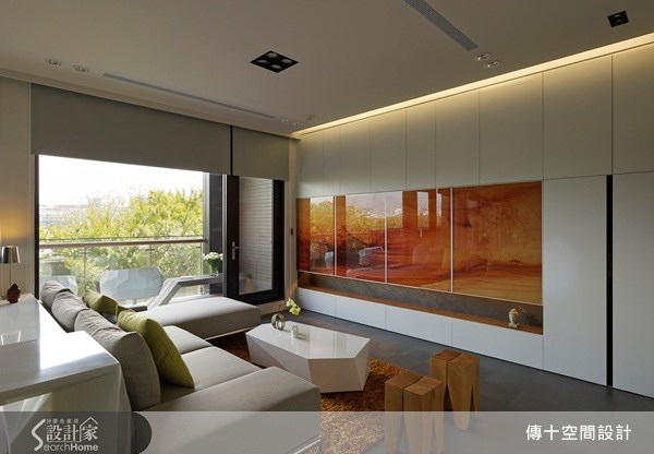 30坪新成屋(5年以下)＿休閒風客廳案例圖片＿傳十空間設計＿傳十_07之2