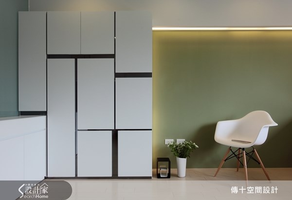 42坪新成屋(5年以下)＿簡約風玄關案例圖片＿傳十空間設計＿傳十_08之4