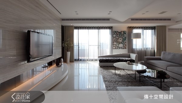 72坪新成屋(5年以下)＿簡約風客廳案例圖片＿傳十空間設計＿傳十_10之1