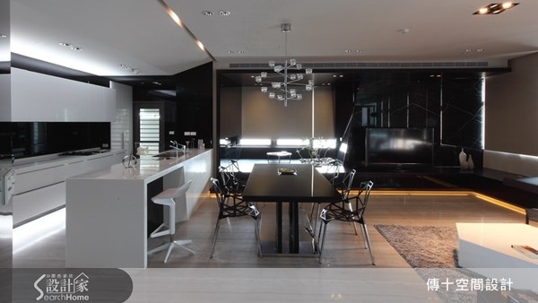 70坪新成屋(5年以下)＿現代風餐廳案例圖片＿傳十空間設計＿傳十_13之5