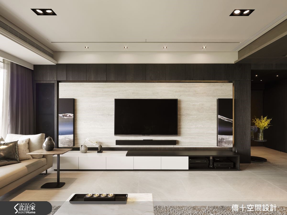 80坪新成屋(5年以下)＿現代風客廳案例圖片＿傳十空間設計＿傳十_14之1